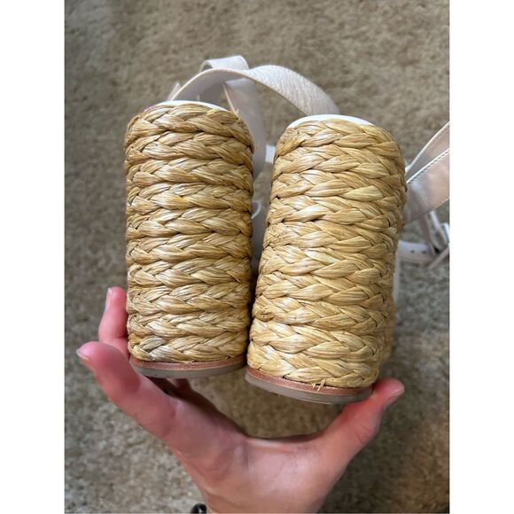 Paloma Barceló Clama Jute-Wedge Sandals Glacial Pink, Sz EU 40 / US 9, MP $374 - Picture 6 of 16